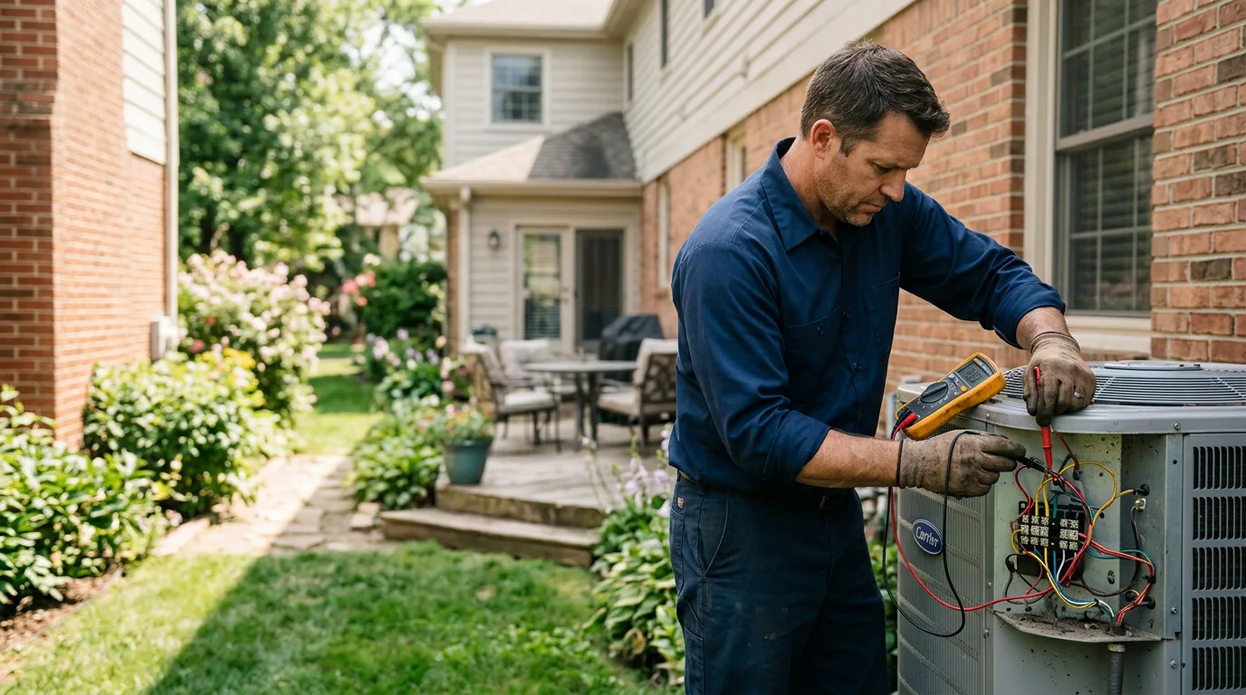 HVAC technician working near Groton, NY